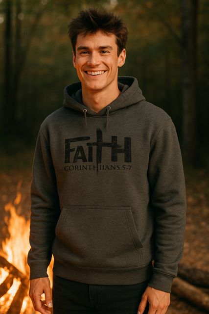 Big Faith Hoody Heather Charcoal