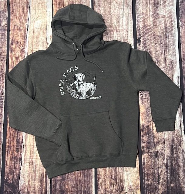 Duck fetcher hoodie heather charcoal