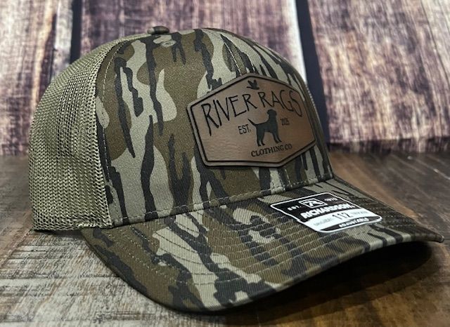 OG River Rags Trucker 112 bottomland Loden Black Lab patch