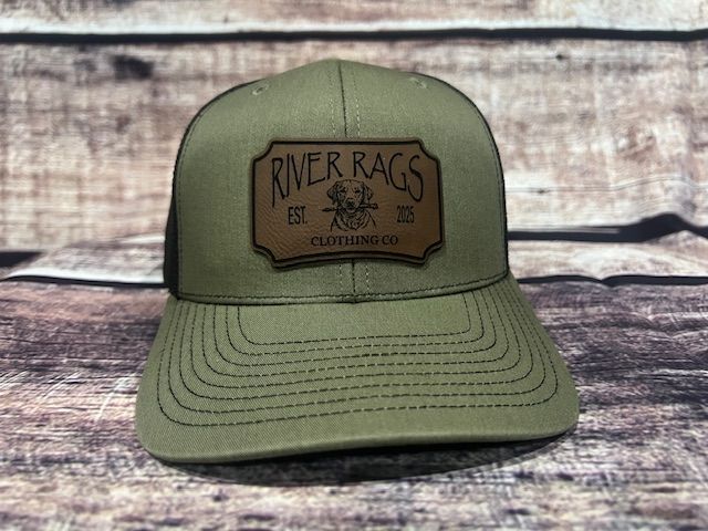 OG River Rags Trucker 112 Loden Black Retriever patch