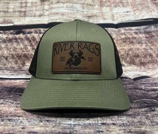 River Rags low pro Trucker 115 Loden Black Duck fetcher patch