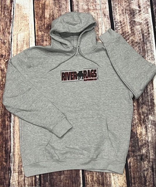River DAWG hoodie heather gray