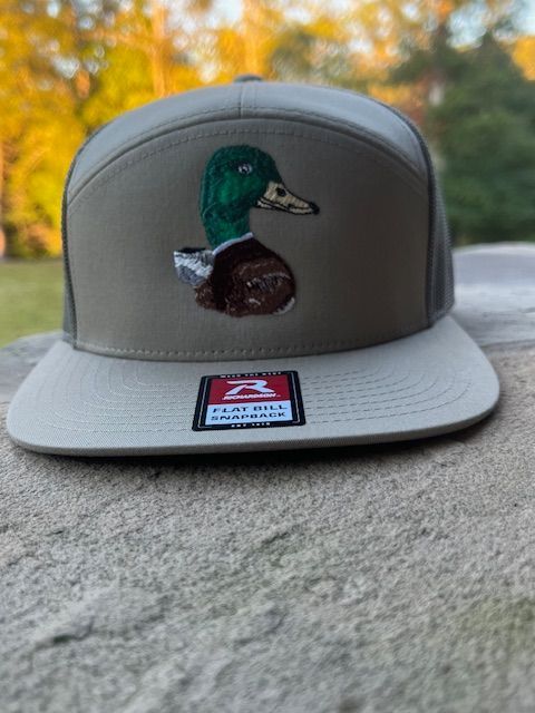 River Rags R168 7 panel Khaki/ Loden embroidered mallard