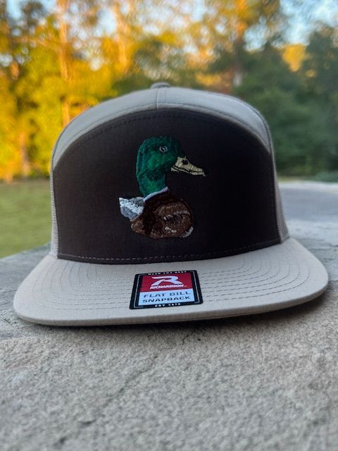River Rags R168 7 panel Brown/Khaki  embroidered mallard