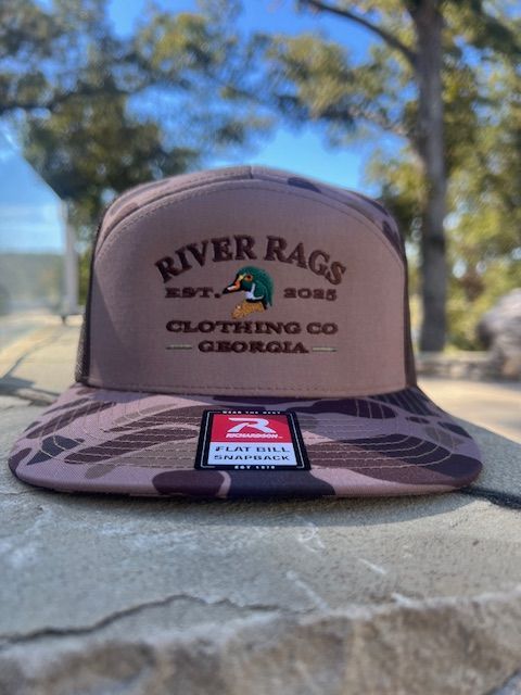 River Rags R168 7 panel Bark duck camo/Brown