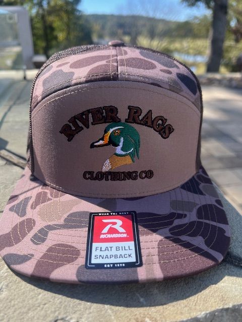 River Rags R168 7 panel Bark duck camo/Brown | NC168BDCBRNEM3