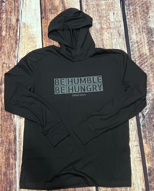 Be Humble, Be Hungry Gym wear 4.3 oz  Hoody Black