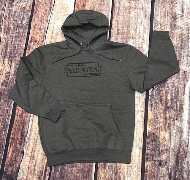 Saved by Grace Hoody heather charcoal
