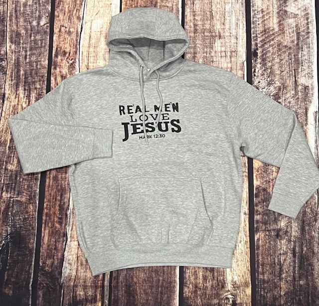 Real men Hoody Heather gray