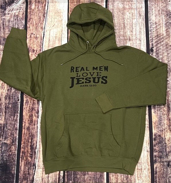 Real men Hoody Military Green