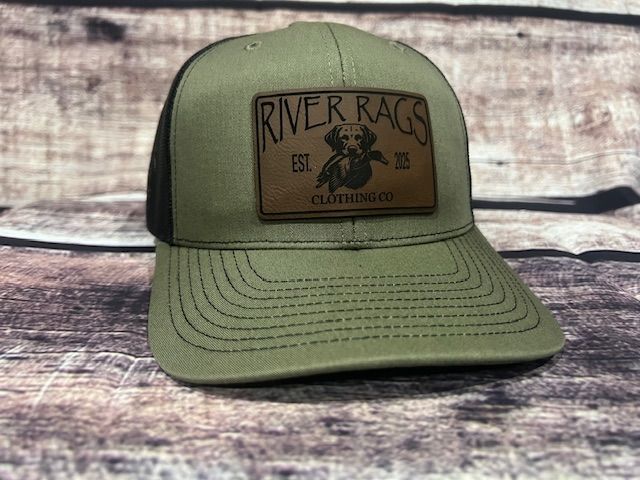 OG River Rags Trucker 112 Loden Black Duck fetcher patch