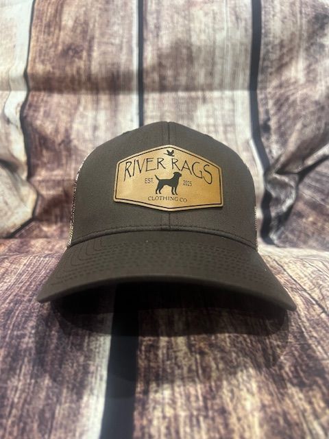 River Rags Trucker 112P brown/ Multicam Arid Black Lab patch