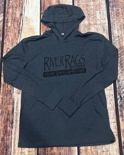 River Rags P{lay in comfort Logo 4.3 oz Hoody Midnight Navy River Rags P{lay in comfort Logo 4.3 oz Hoody Midnight Navy