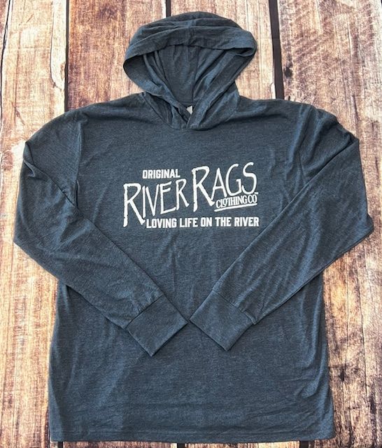 Life on the River Logo 4.3 oz Hoody Midnight Navy Life on the River Logo 4.3 oz Hoody Midnight Navy