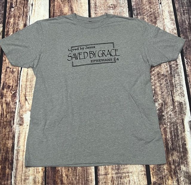 Saved By Grace Tee Premium Heather