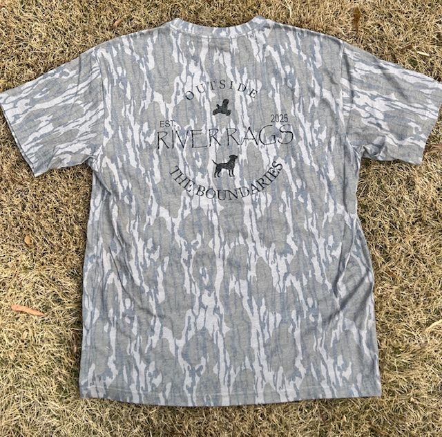 Mossy Oak washed out vintage Camo short sleeve tee Outside The Boundries