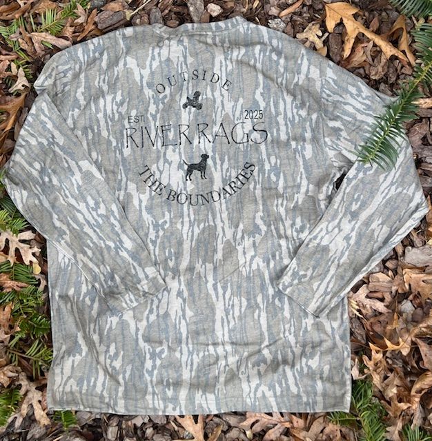 Mossy Oak washed out vintage Camo long  sleeve tee Outside The Boundries