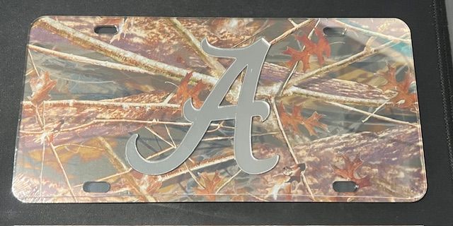 Laser cut inlaid mirror tag camo Bama Mirror A