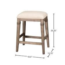 Anabella Wood Backless Non Swivel Bar Stools