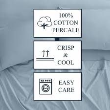 Cannon Home 4 Piece Cotton Sheet set