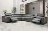 Leather sectional