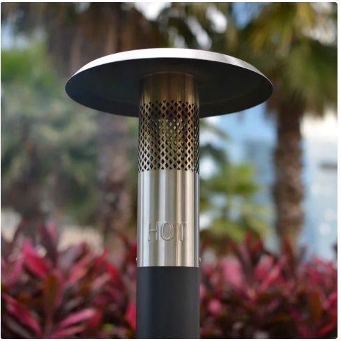 FlamePro 81”H Steel Patio Pellet Heater