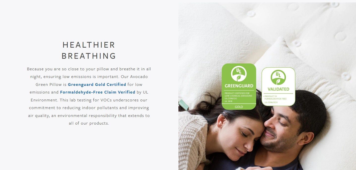 Avocado Green Pillow:   Adjustable Organic Bed Pillow