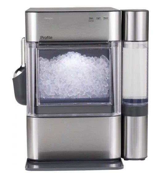 GE Profile - Opal 2.0 Ultra Nugget Ice Maker with Side Tank and Scale Inhibiting Filter - Stainless Steel