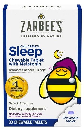 Zarbee's Children Sleep Chewable Tablet with Meatonin