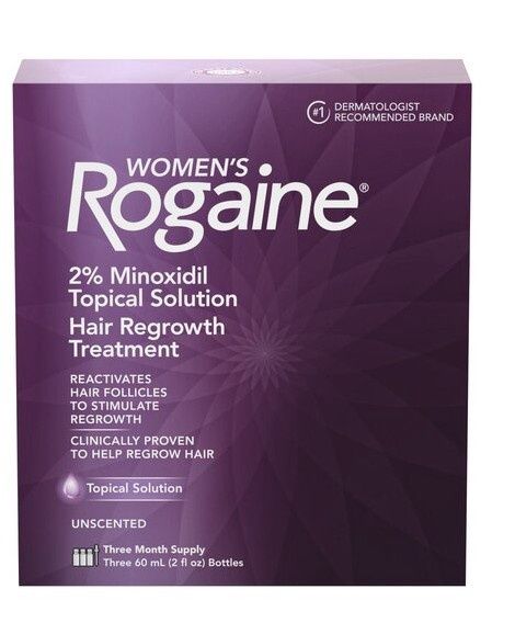 Women`s Rogaine 2% Minoxidil Topical Solution Hair Growth Treatment