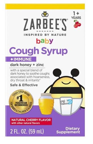 Zarbee`s Baby Cough Syrup plus Immune Dark Honey plus  Dark Honey plus Zinc