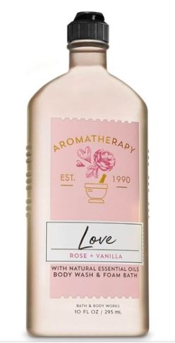 Inspire Love Rose and Vanilla Body Wash and Foam Bath with Vitamin E and Aloe Aroma |Bath and Body Works