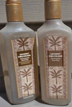 Bath and Body Works Coconut Pina Colada Cleansing Gel Hand Soap made without Sulfates, Parabens and Dyes
