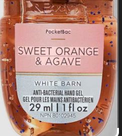 PocketBac Sweet Orange and Agave White Barn Anti- Bacterial Hand Sanitizer Gel 1 fl oz