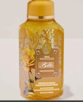 Disney Princess Belle Bath and Body Works Gentle and Clean Foaming Hand Soap made without Sulfates , Parabens and Dyes