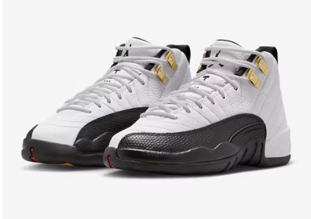 Jordan 12 Retro (PS) White/Black - Taxi -- Blanc/Taxi/Noir