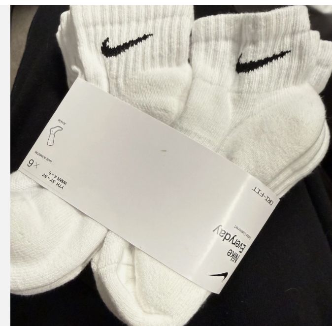 Nike Everyday Cotton Cushioned Dri-Fit Youth 3y-5y Women 4 - 6