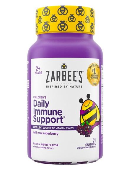 Zarbees Daily Immune Support for Children Excellent Source of Vitamins C and D3