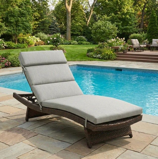 Brentwood Originals Outdoor Chaise Cushion, 2-pack
