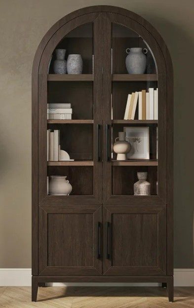 ASPEN 80" BOOKCASE BROWN
