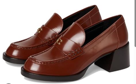 NATALIE LEATHER LOAFER WOMEN DARK NEUTRAL COACH