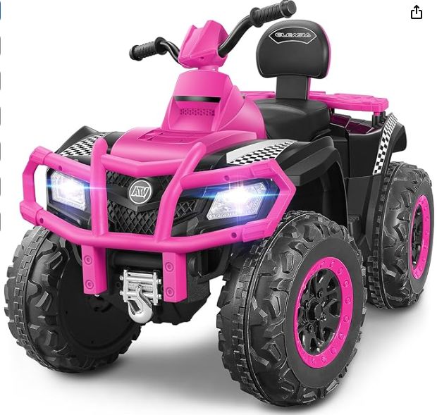 Elemara Childrens ATV Battery Powered Ride-on Toy