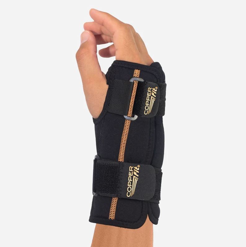 Rapid Relief Stabilizing Wrist Brace Hot &amp; Cold Therapy  by Copper Fit