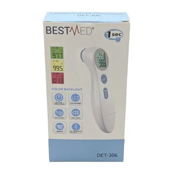 BESTMED 1 Second Infrared Thermometer for Children &amp; Adults Forehead DET-306