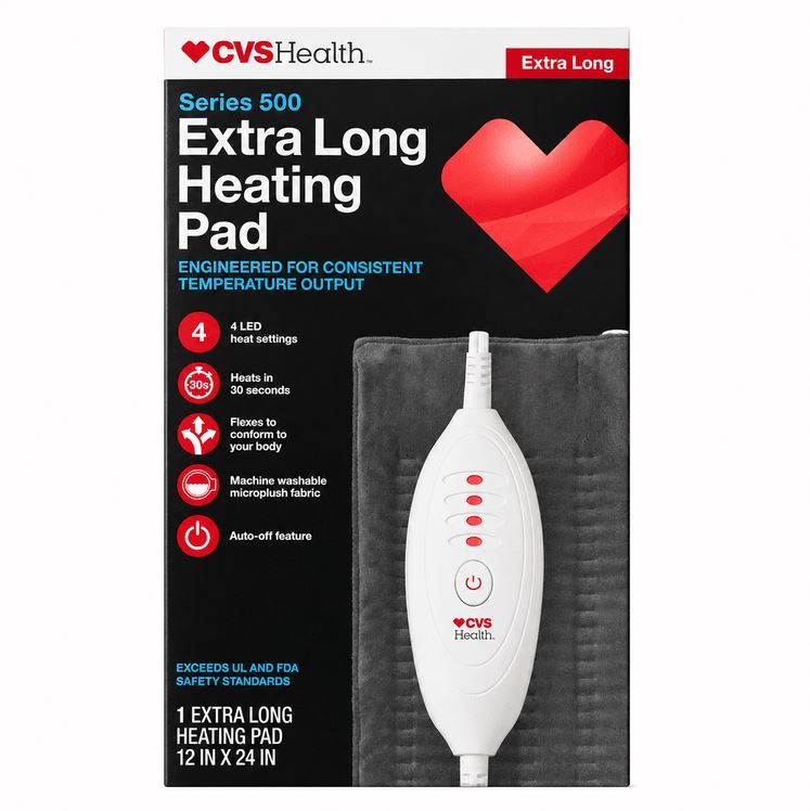 Extra Long Heating Pad -CVS Health Series 500