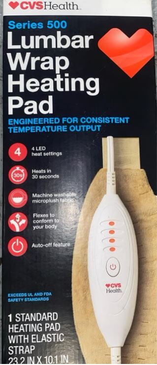 CVS Health Series 500 Lumbar Wrap Heating Pad