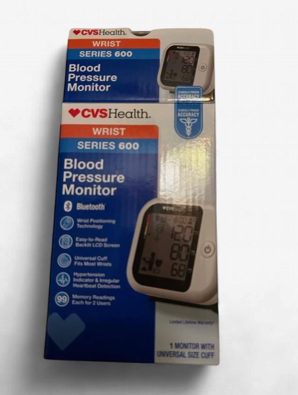 CVS Health Series 600W Wrist Blood Pressure Monitor
