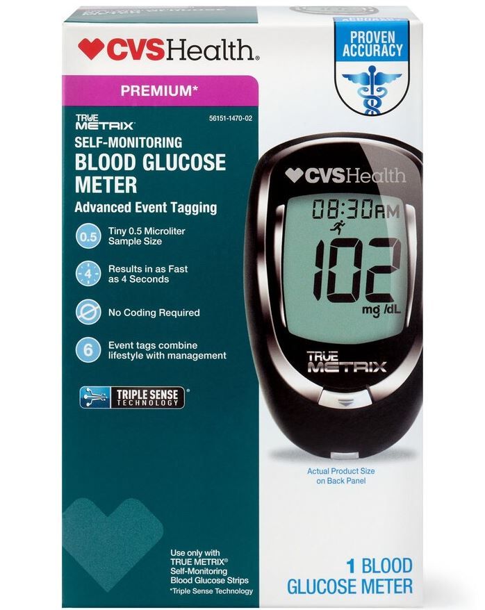 CVS True Metrix Self-Monitoring Blood Glucose Meter