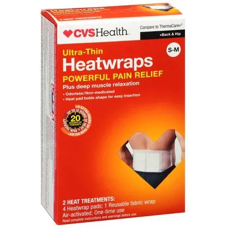 CVS Health Ultra Thin Heatwraps S-M