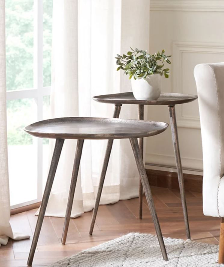 Convenience Concepts Bali Metal Nesting End Table